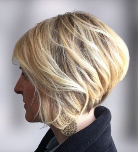 layered short haircut and hair styles