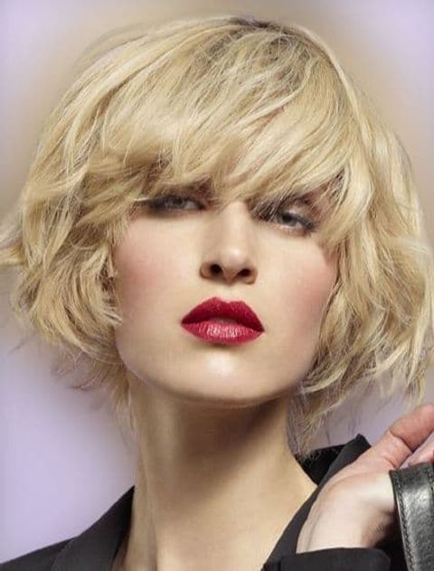 layered short haircut and hair styles