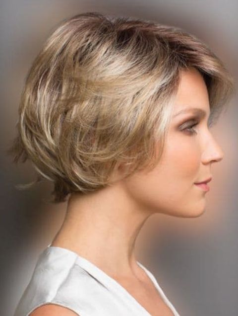 layered short haircut and hair styles