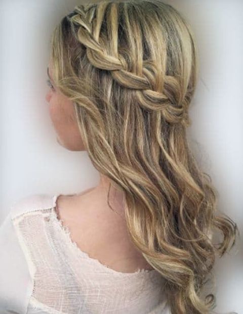 Waterfall braids for school girls