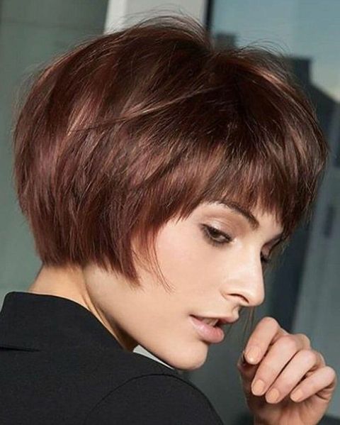 thin straight hair type short haircut