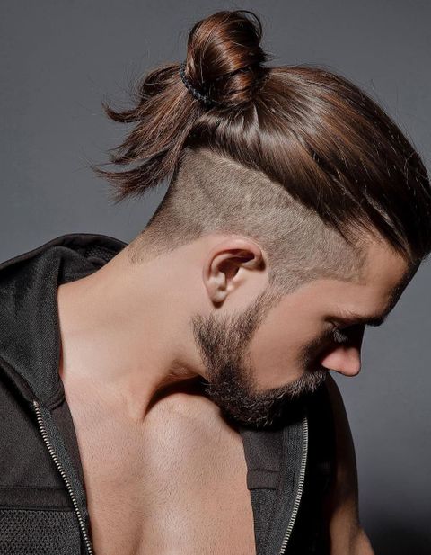 Cool ponytail for men 2021-2022