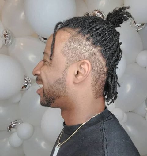 High fade dreadlock ponytail 2021-2022