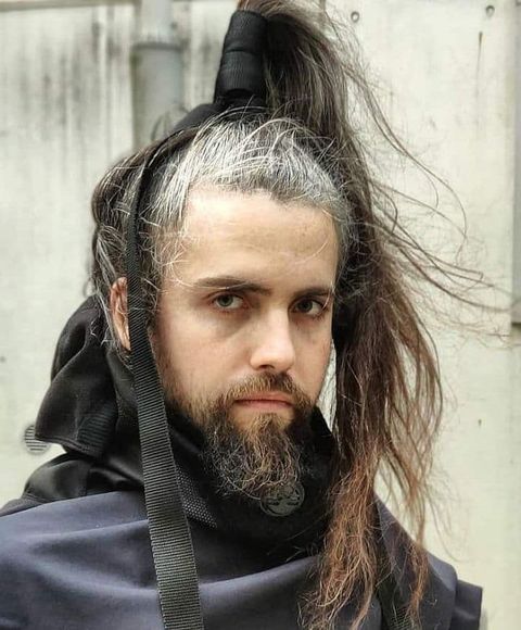 Samurai ponytail with beards 2021-2022