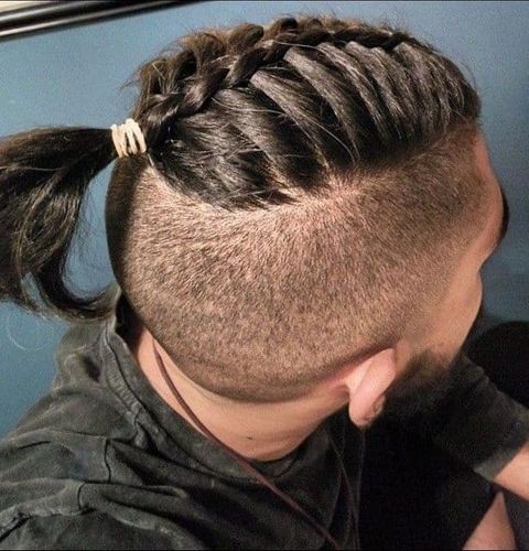 Warrior braided ponytail for men 2021-2022