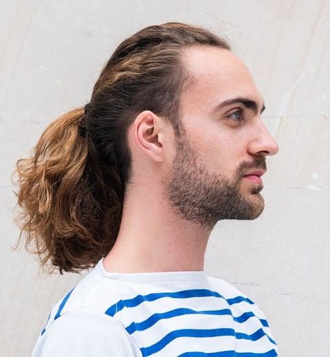 Wavy fine hair ponytail for men 2021-2022