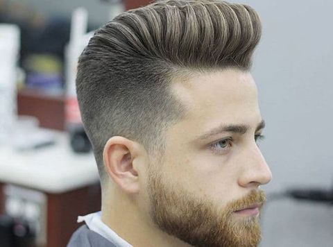 fade pompadour haircuts for men 2021-2022