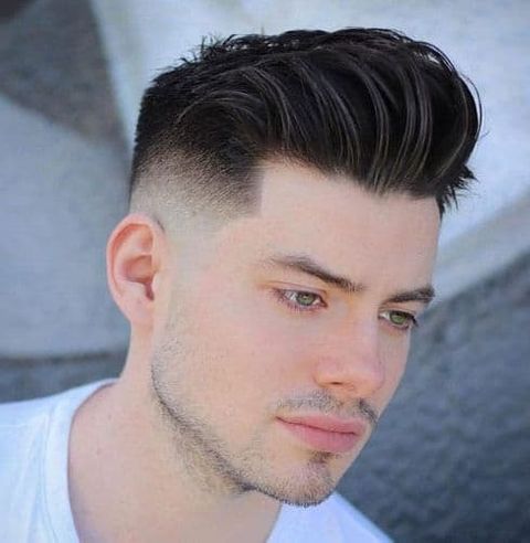 Pomp fade haircut for men 2021-2022