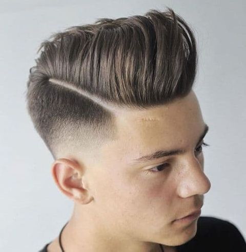 fade pompadour haircuts for men 2021-2022