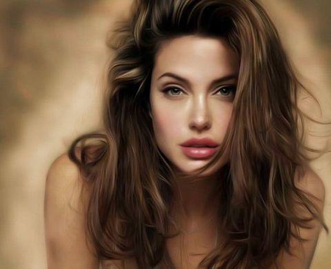 Angelina jolie updo long hair 2021-2022
