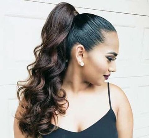 Long hairstyles high ponytail