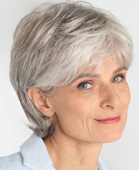 Thin short hair for older women over 50