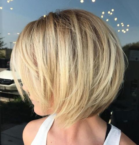 Ombre layered bob hairstyle