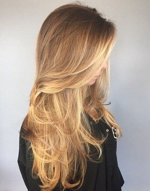 Blonde ombre long hair