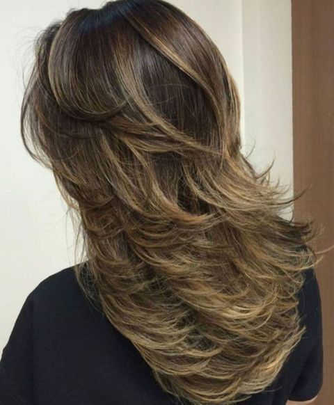 Layered hairstyles for long hair