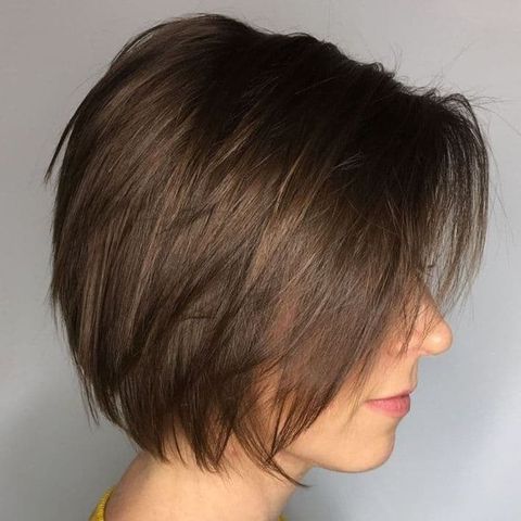 Layered fine hair