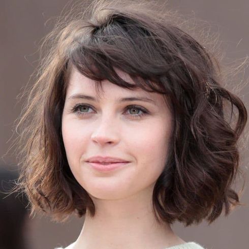 Fine hair short hair cut with bangs