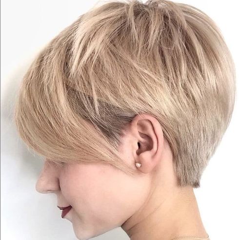 Chic long pixie hair