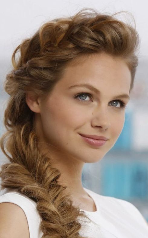 Fine hair braided hairstyle 2022