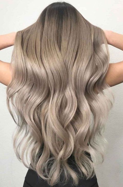 light ash balayage waves