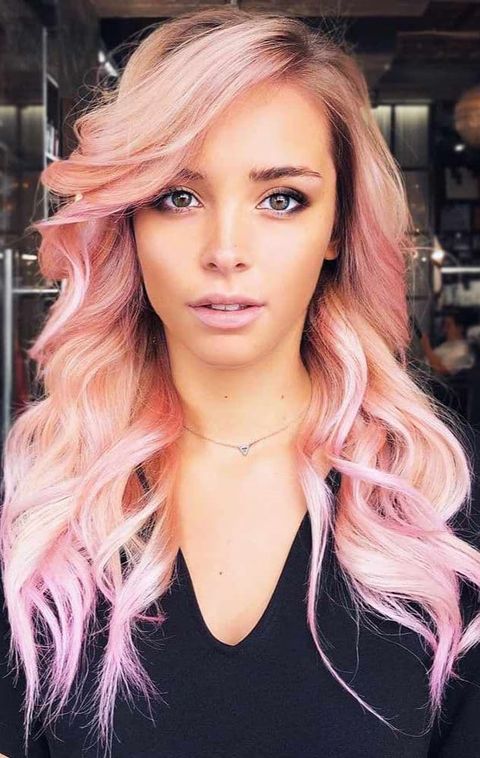 pastel pink ombre