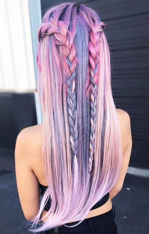 pink violet highlights