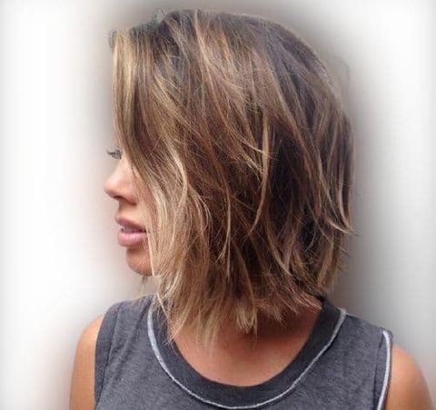 Balayage wavy bob