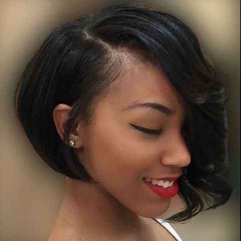 Bob haircut fr black women with long face