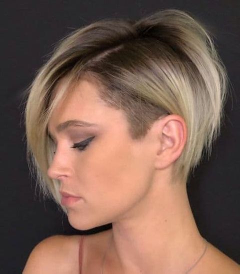 Blonde balayage pixie haircut for 2020-2021