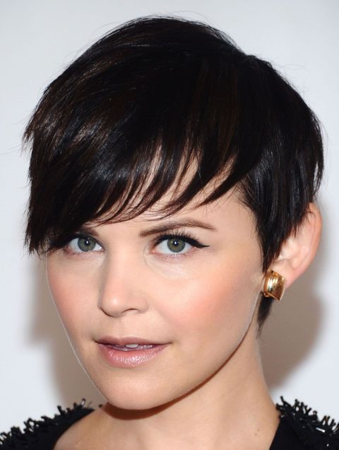 Actress Ginnifer Goodwin short pixie haircut with bangs