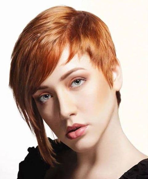 Highlight short asymmetrical with long bangs 2021-2022