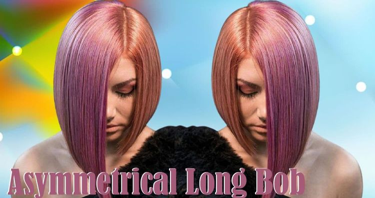 Asymmetrical long bob haircuts for women