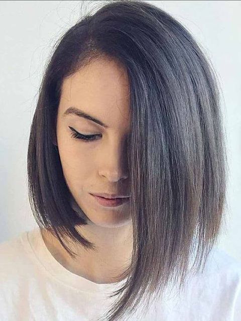 Asymmetrical short + long bob haircuts for women in 2021-2022?