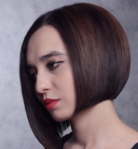 New asymmetrical long bob