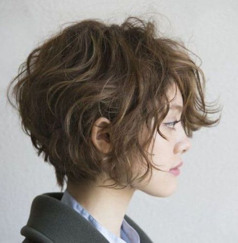 Fine hair wavy short haircut