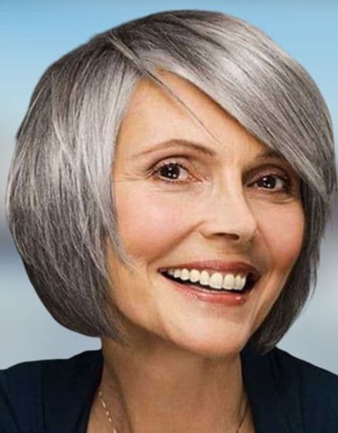 layered short bob haircuts for women over 60