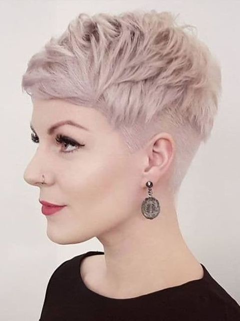 Layered short pixie undercut haircut 2020 - 2021