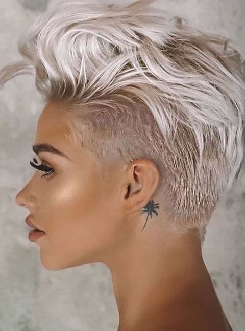 Side and back undercut pixie style for women 2020