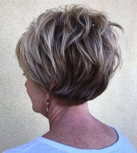 Layered short haircut over 60 in 2020 - 2021