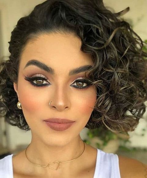 Cool curly balayage bob hairstyle in 2020 - 2021