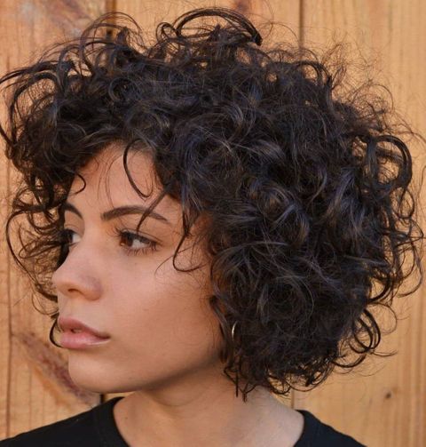 Natural short curly hair 2021-2022