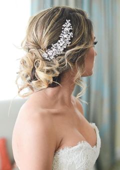 Wedding hairstyles with accessories for 2022 - 2023