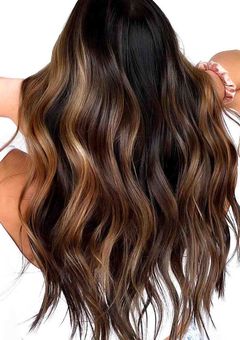 Caramel Highlights on Brown Hair