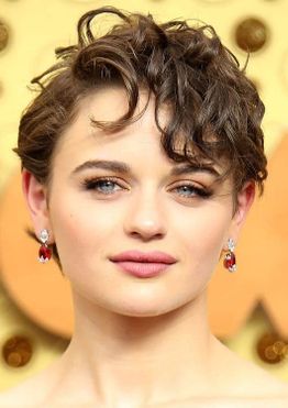 Joey king curly short pixie hair cut