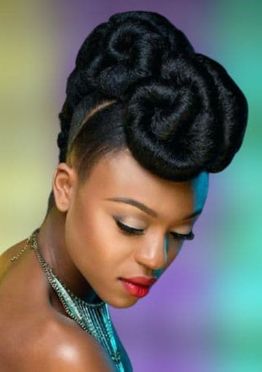 Bun hairstyles for black women