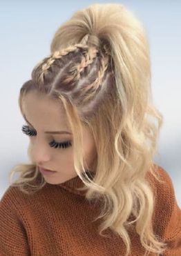 Braids high ponytail hairstyles 